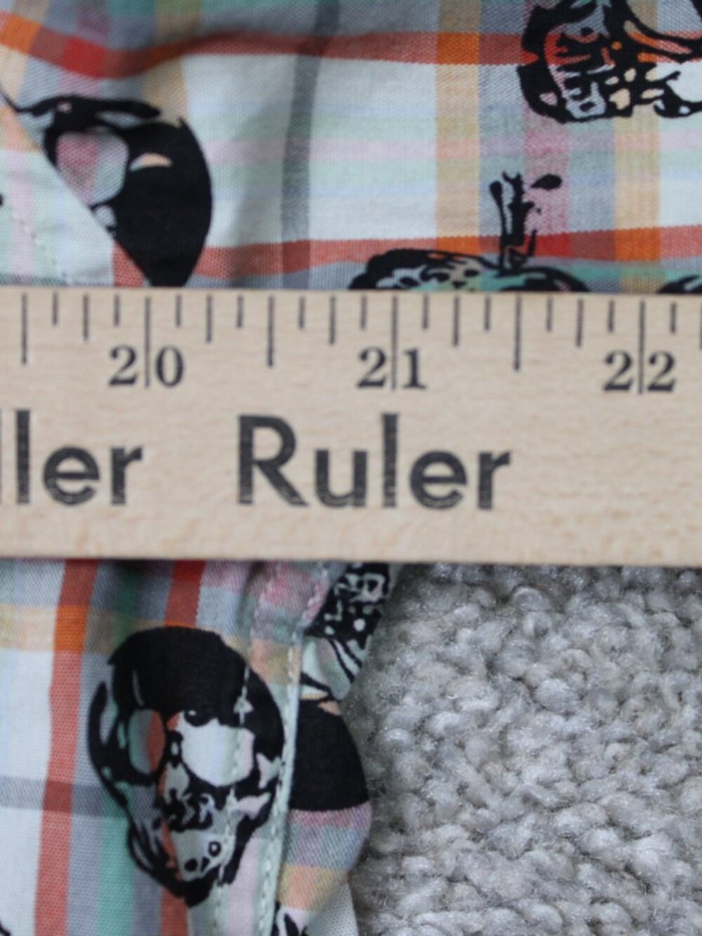 Rock Roll-n-Soul AOP Shirt Mens Small Orange Skull All Over Print Pearl Snap L/S - Picture 10 of 12